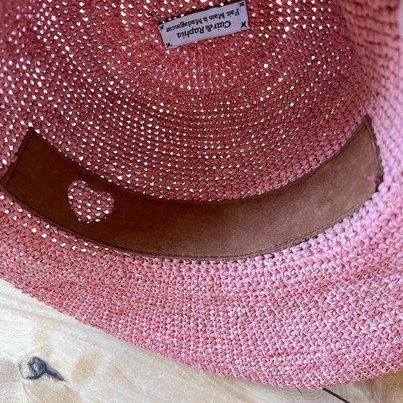 SANS ARCIDET MAGNOLIA HAT WIDE BRIM BEACHY COASTAL GRANDMA TRADITIONAL HANDMADE - Picture 6 of 13